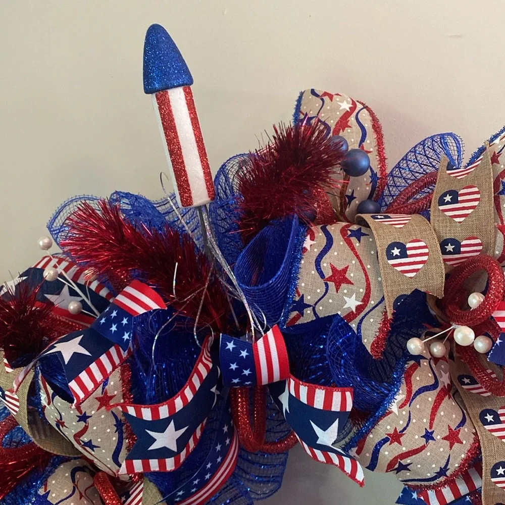 America, God shed his grace on thee! wreath